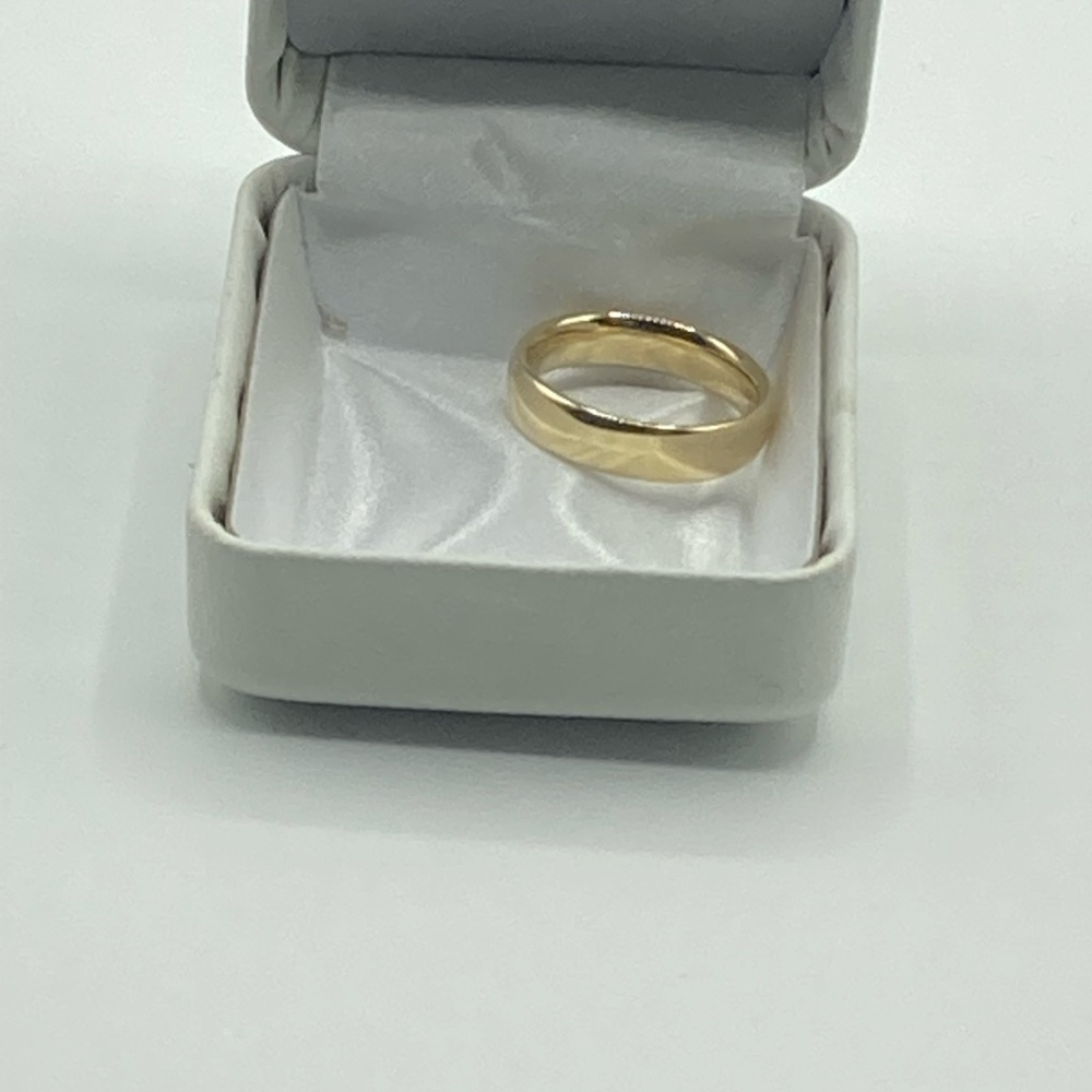 14k Yellow Gold 6mm Men’s Wedding Ring Mens Wedding Band Size 9